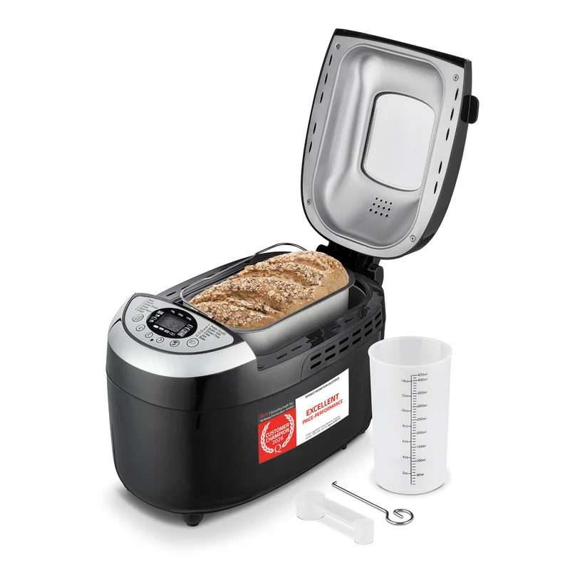Brotbackautomat 900–1250 g, 12 Programme, 4 Bräunungsstufen
