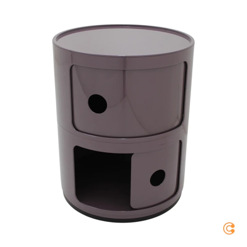 B-Ware Kartell Componibili 4966 lila Bürocontainer Container Kunststoff