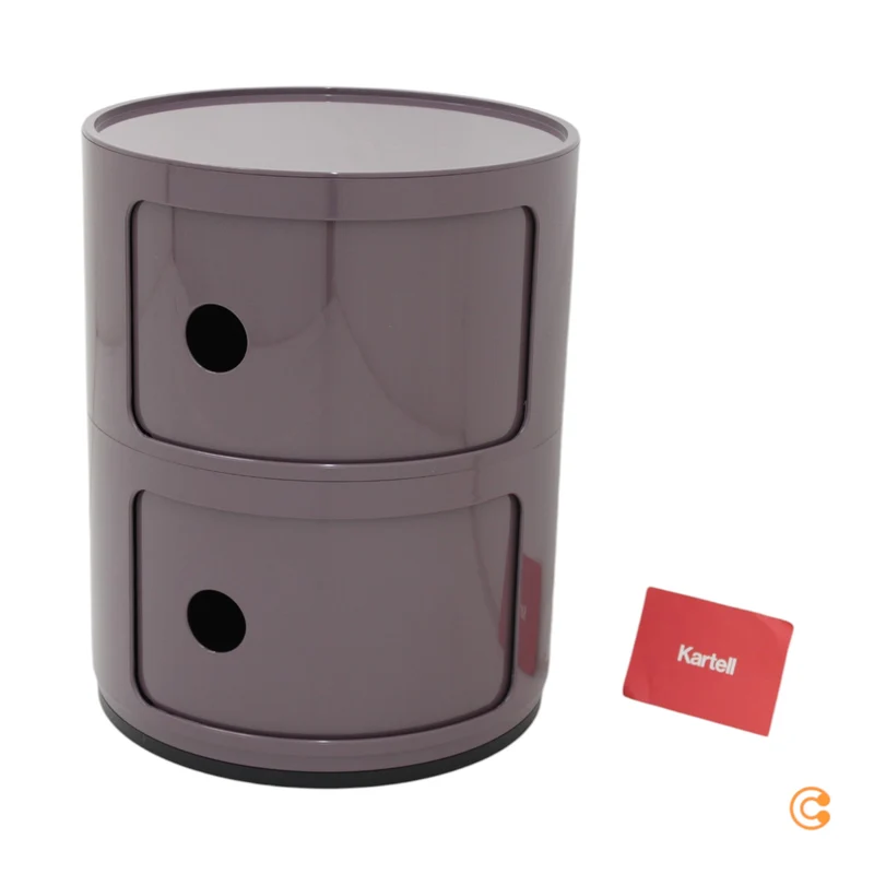B-Ware Kartell Componibili 4966 lila Bürocontainer Container Kunststoff