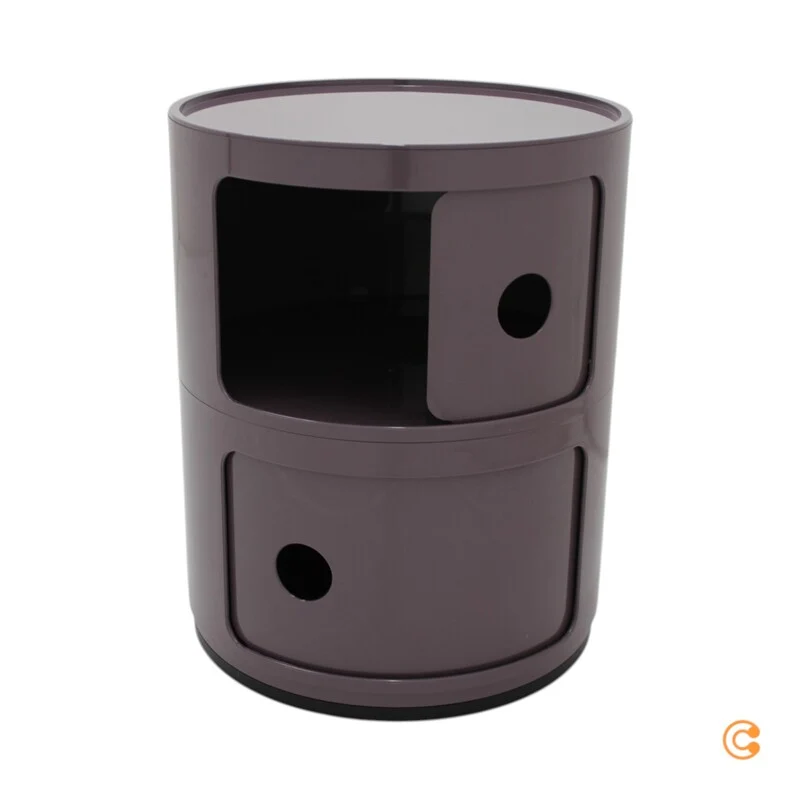 B-Ware Kartell Componibili 4966 lila Bürocontainer Container Kunststoff