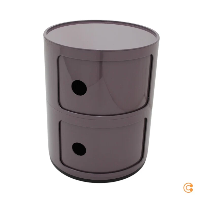B-Ware Kartell Componibili 4966 lila Bürocontainer Container Kunststoff