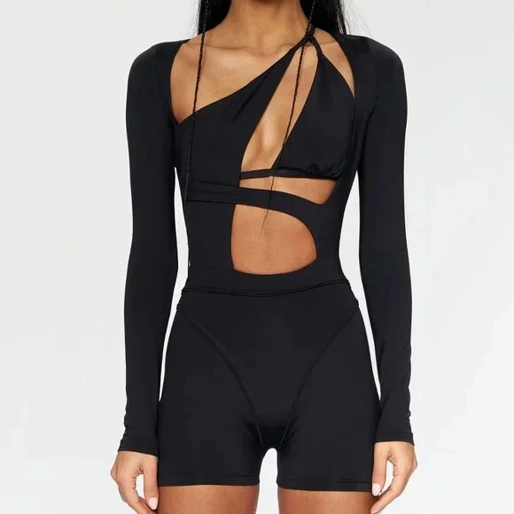 B-Ware IAMNOTBASIC Astral Playsuit Jumpsuit Schwarz Größe XS Einteiler Damen Overall