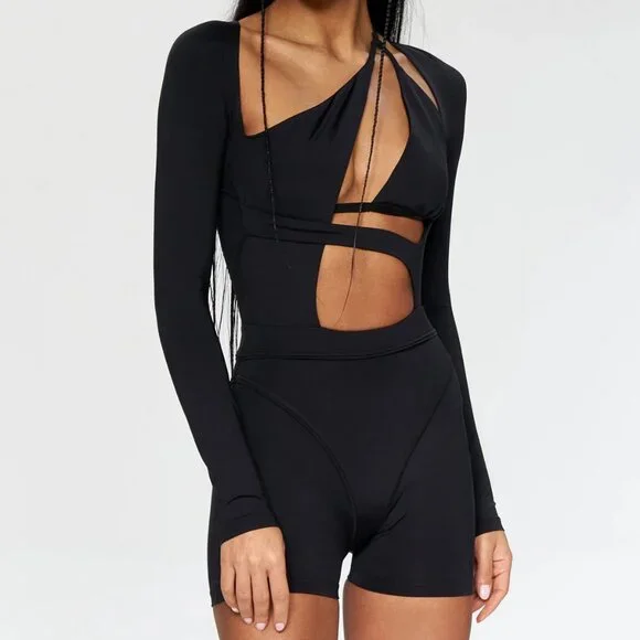 B-Ware IAMNOTBASIC Astral Playsuit Jumpsuit Schwarz Größe XS Einteiler Damen Overall