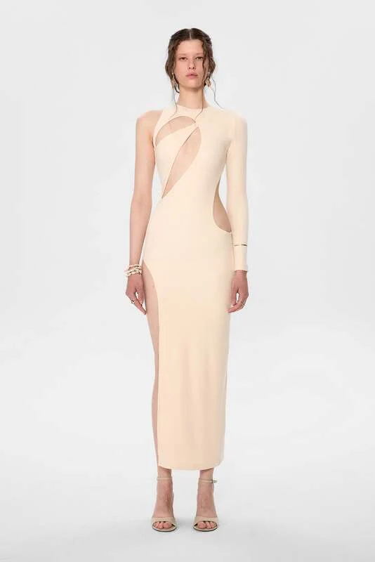 B-Ware IAMNOTBASIC Kleid Dress Venus Elfenbein Größe XS Sommermode Damenbekleidung