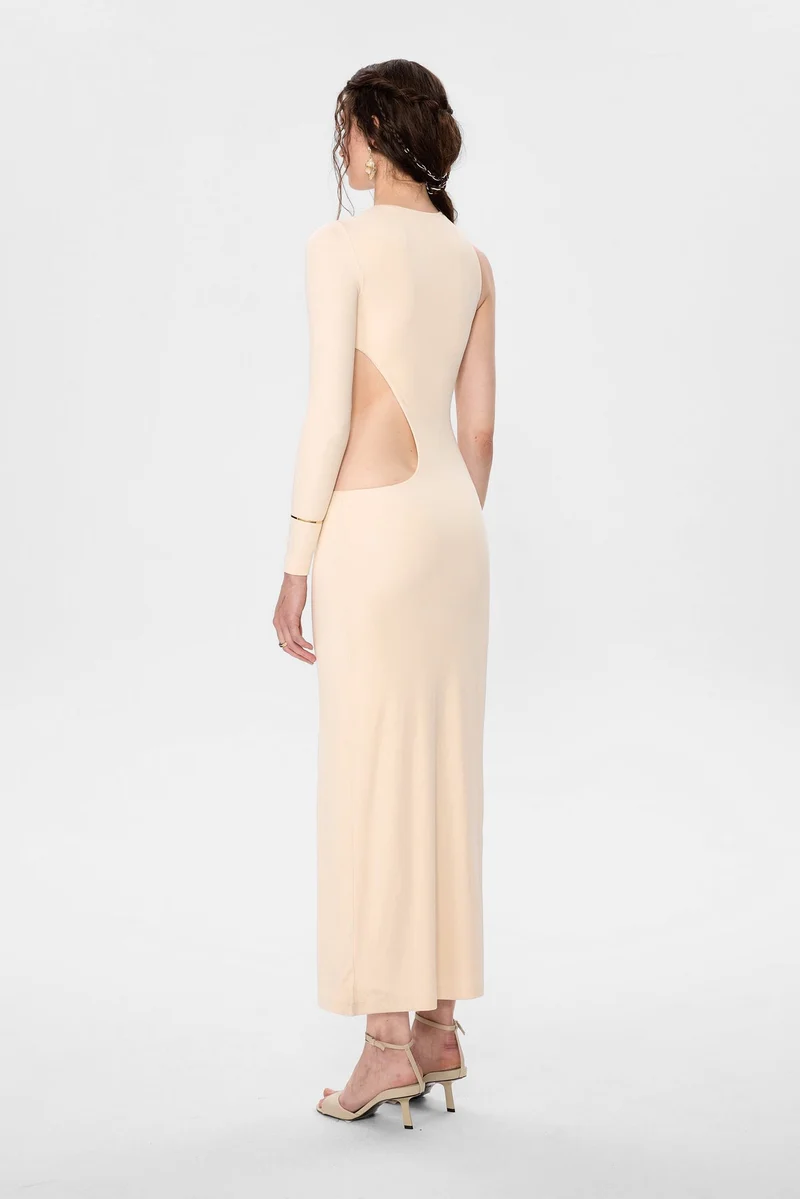 B-Ware IAMNOTBASIC Kleid Dress Venus Elfenbein Größe XS Sommermode Damenbekleidung