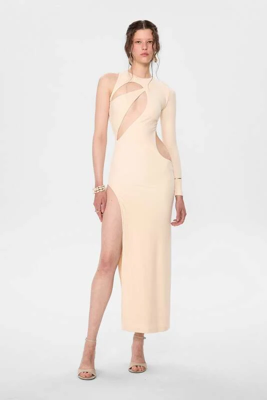 B-Ware IAMNOTBASIC Kleid Dress Venus Elfenbein Größe XS Sommermode Damenbekleidung