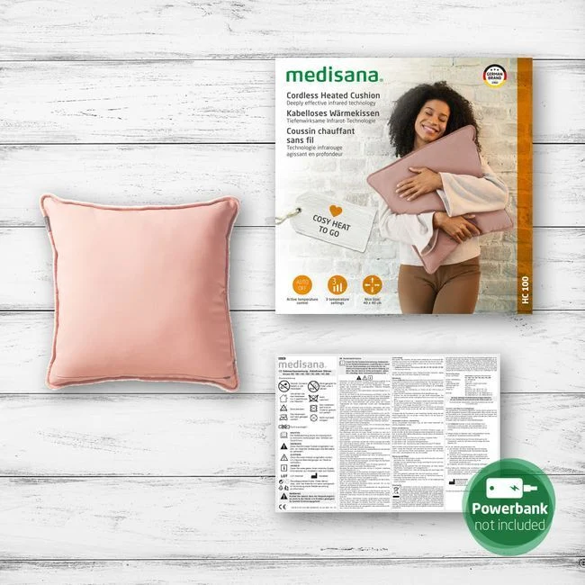 B-Ware Medisana Heizkissen Wärmekissen HC 100 Heiszkissen Kissen rose 40 x 40 x 18 cm