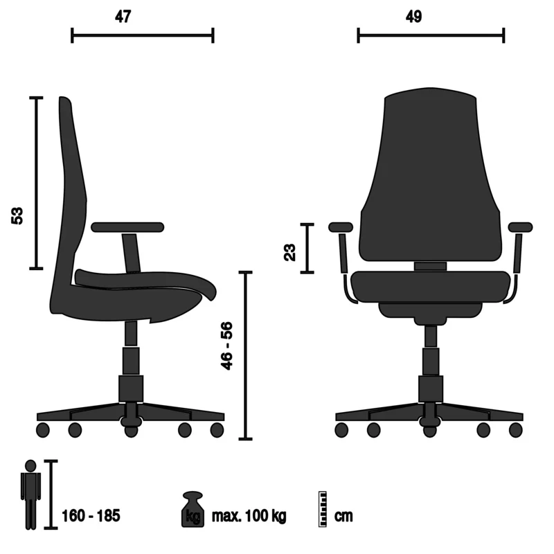 B-Ware hjh OFFICE Bürostuhl Drehstuhl Schalenstuhl SOLAO CORD Stoff dunkelgrün