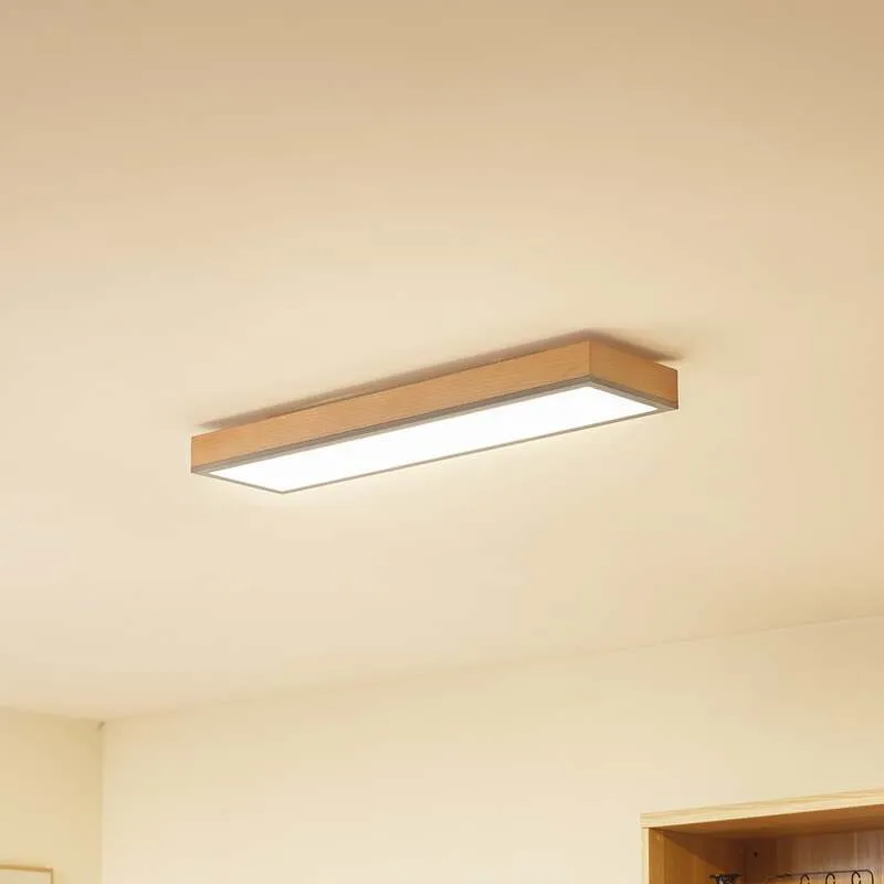 B-Ware Deckenleuchte Deckenlampe Led Leuchte Lindby Laviona Wohnraum Flur Holzdekor