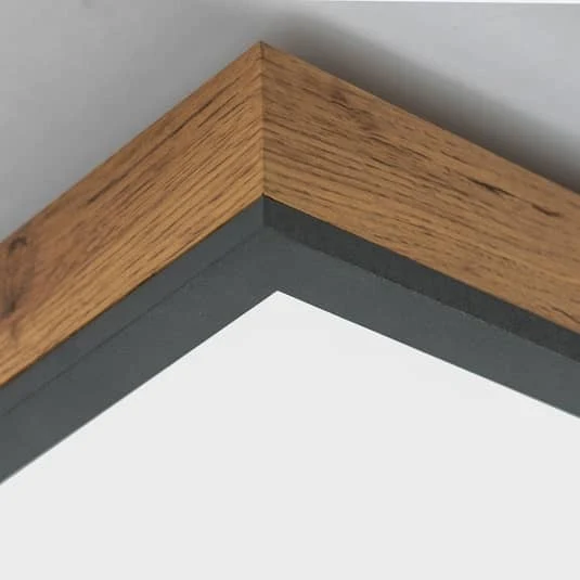 B-Ware Deckenleuchte Deckenlampe Led Leuchte Lindby Laviona Wohnraum Flur Holzdekor
