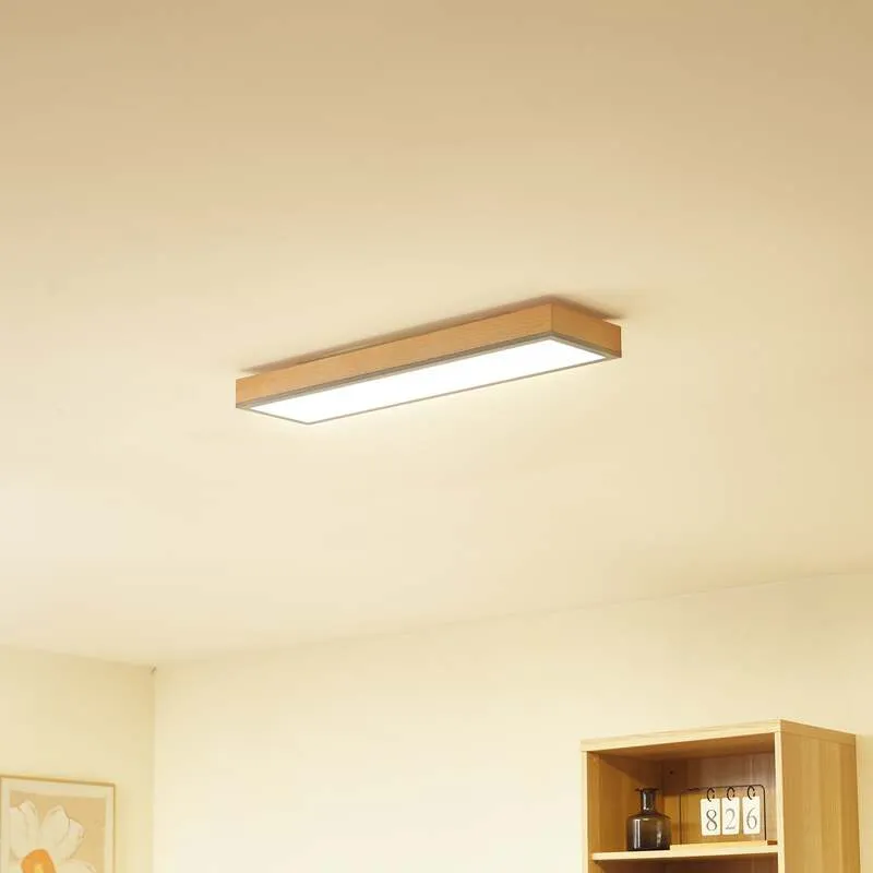 B-Ware Deckenleuchte Deckenlampe Led Leuchte Lindby Laviona Wohnraum Flur Holzdekor