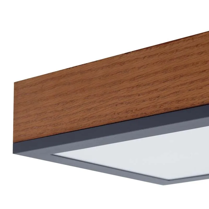 B-Ware Deckenleuchte Deckenlampe Led Leuchte Lindby Laviona Wohnraum Flur Holzdekor