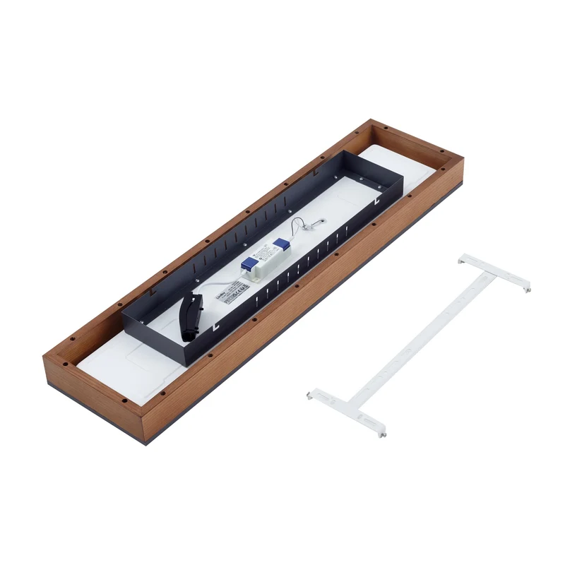 B-Ware Deckenleuchte Deckenlampe Led Leuchte Lindby Laviona Wohnraum Flur Holzdekor