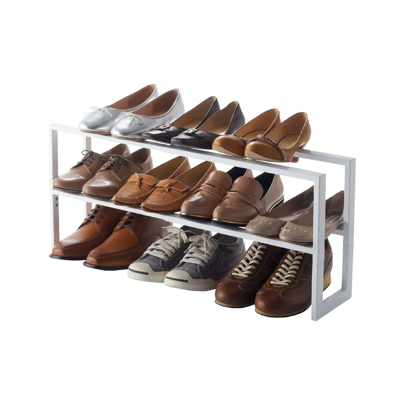 2-Tiered Extendable Shoe Rack