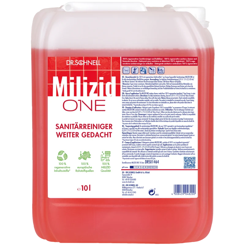 Dr. Schnell Milizid ONE Sanitärreiniger aus regenerativen Inhaltsstoffen