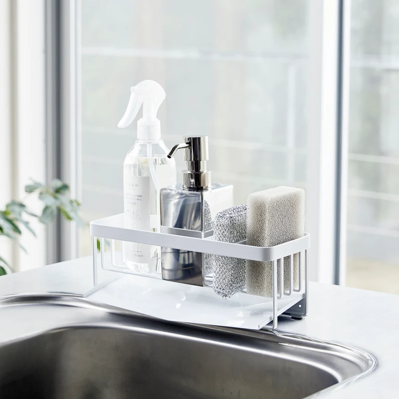 Sponge & Bottle Holder with Drainer