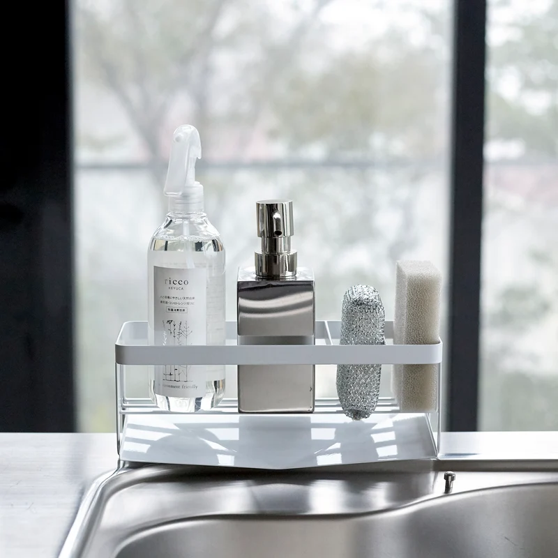 Sponge & Bottle Holder with Drainer