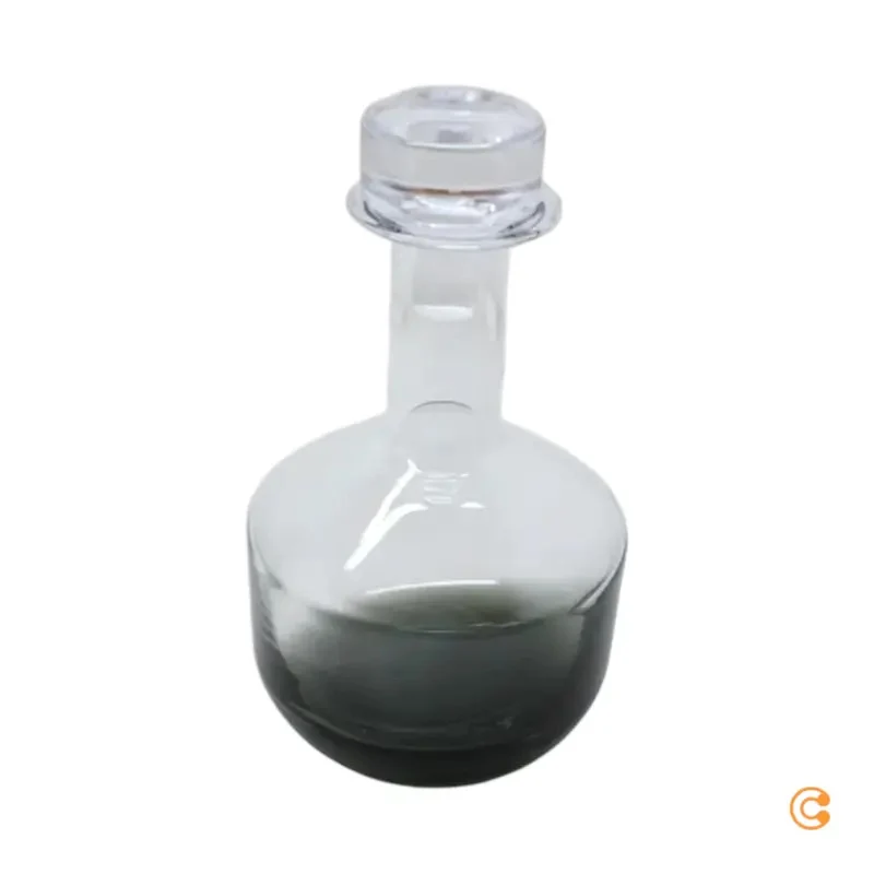 B-Ware Tom Dixon Dekanter Karaffe Tank Whisky Glas schwarz mundgeblasen SIEHE TEXT/FOTO