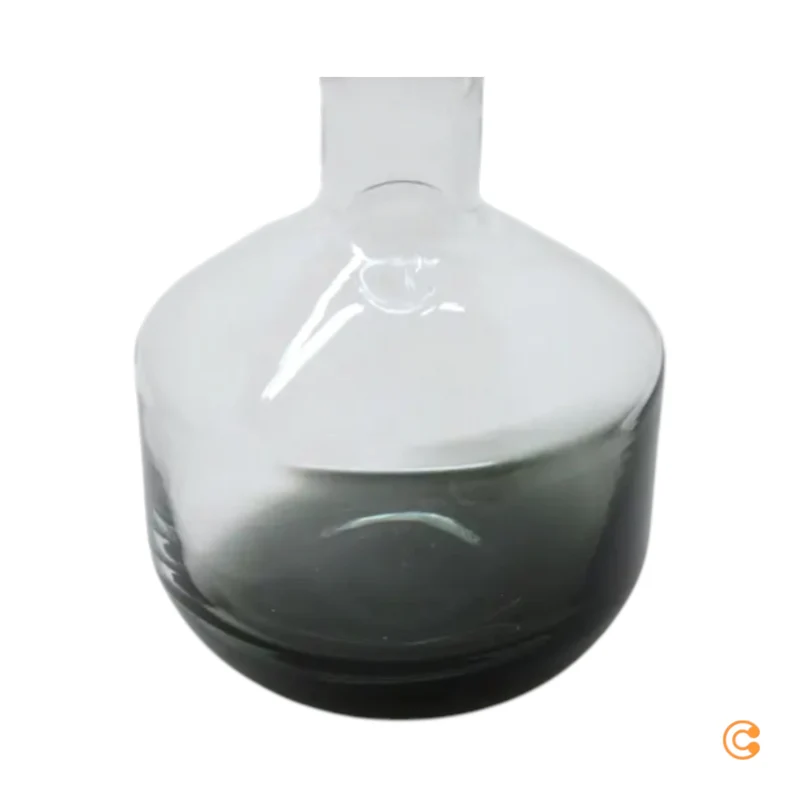 B-Ware Tom Dixon Dekanter Karaffe Tank Whisky Glas schwarz mundgeblasen SIEHE TEXT/FOTO