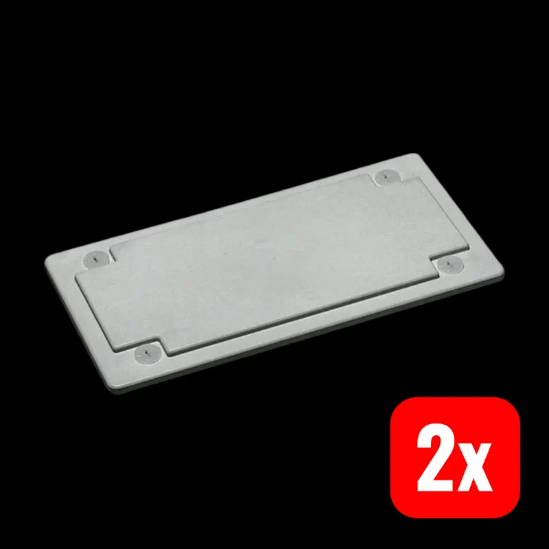 2x B-Ware Hager Leitungseinführung Leitungseinlass FZ404 blind gerade 141 x 92 mm 2 STÜCK