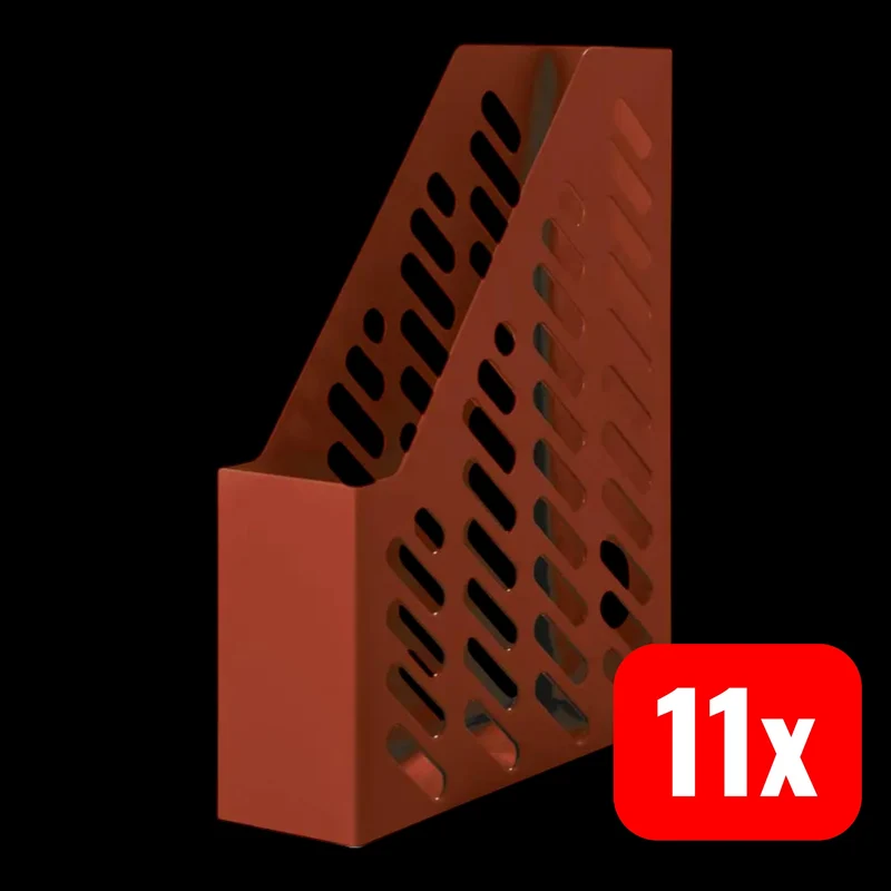11x B-Ware HAN Stehsammler Ablageordner KLASSIK DIN A4/C4 Polystyrol rot 11 STÜCK
