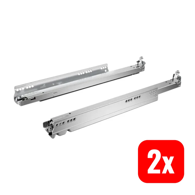 2x B-Ware Hettich Vollauszug Auszugsführung Schubkastenführung 5D Silent Actro 2-SETS