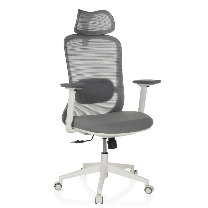 B-Ware hjh OFFICE Bürostuhl Drehstuhl MIKEO G Sitz Stoff Rücken Netzstoff grau Stuhl