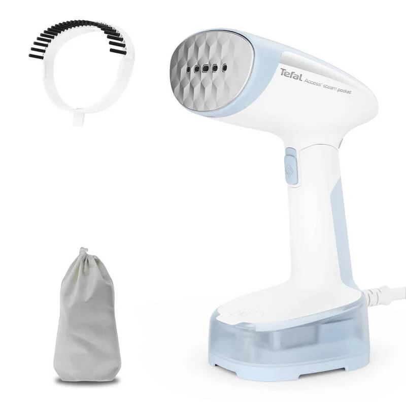 B-Ware Tefal Dampfbügeleisen Steamer Access Steam Pocket 1300W Blau Weiß mit Pinsel