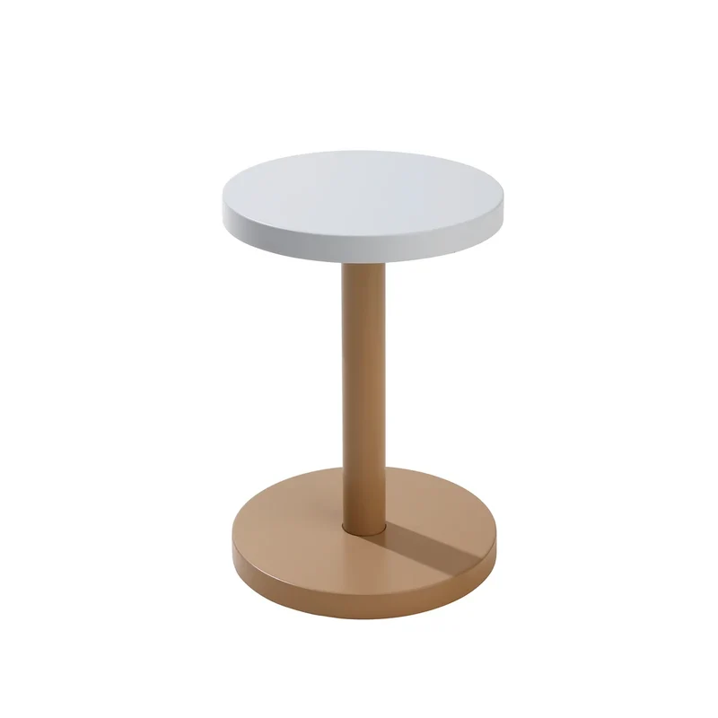 B-Ware Beistelltisch Tisch Design Letters Trisse 3-in-1 Beistelltisch S beige ice blue