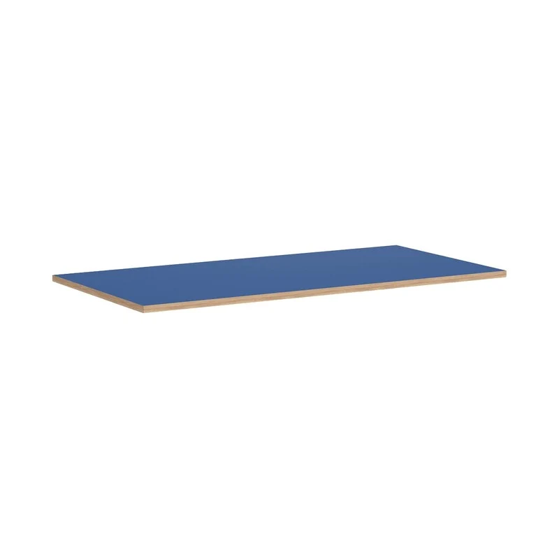 B-Ware Richard Lampert Tischplatte Eiermann Linoleum mitternachtsblau Eiche 140x80x3 cm