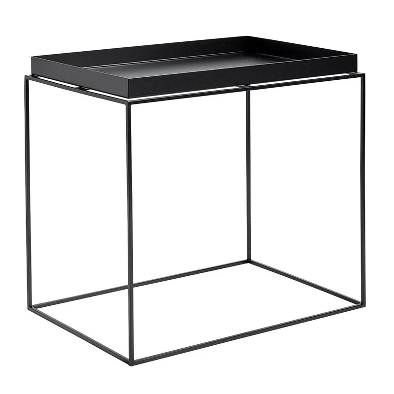 B-Ware Hay Tray Table Tisch Nachttisch Couchtisch Beistelltisch 60x40 cm Stahl schwarz