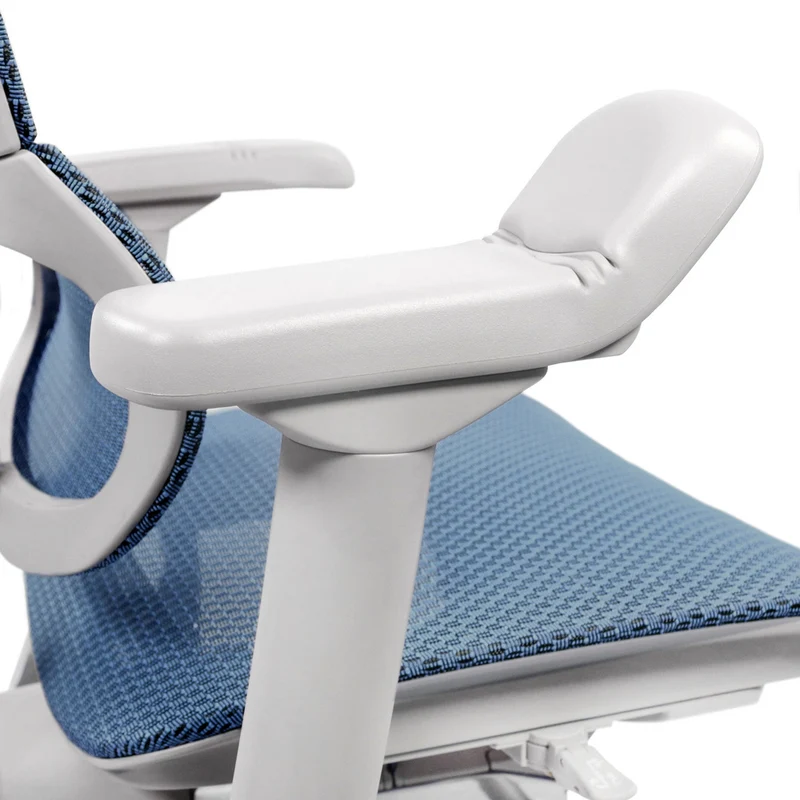 B-Ware hjh OFFICE Bürostuhl Chefsessel Drehstuhl ERGOHUMAN SLIM I G Netzstoff blau679