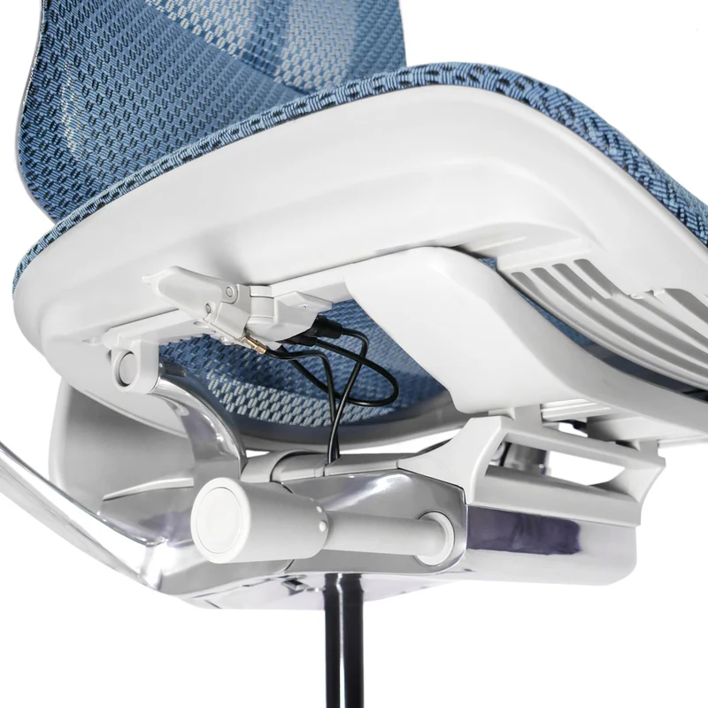 B-Ware hjh OFFICE Bürostuhl Chefsessel Drehstuhl ERGOHUMAN SLIM I G Netzstoff blau679