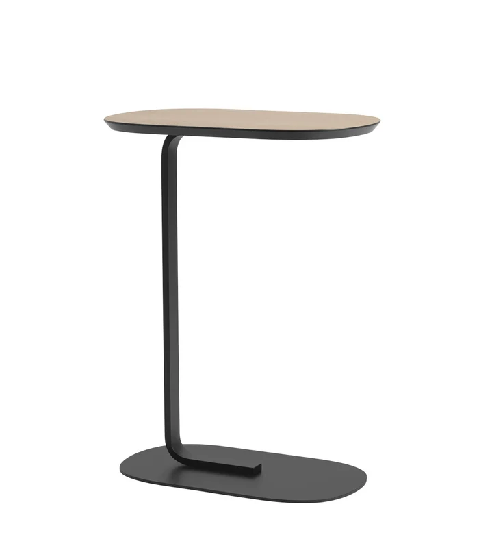 B-Ware Muuto Beistelltisch Couchtisch Relate Eiche Schwarz Tisch Wohnzimmer Sofa 73,5cm