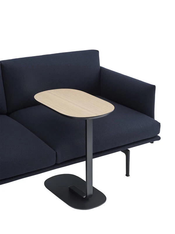 B-Ware Muuto Beistelltisch Couchtisch Relate Eiche Schwarz Tisch Wohnzimmer Sofa 73,5cm