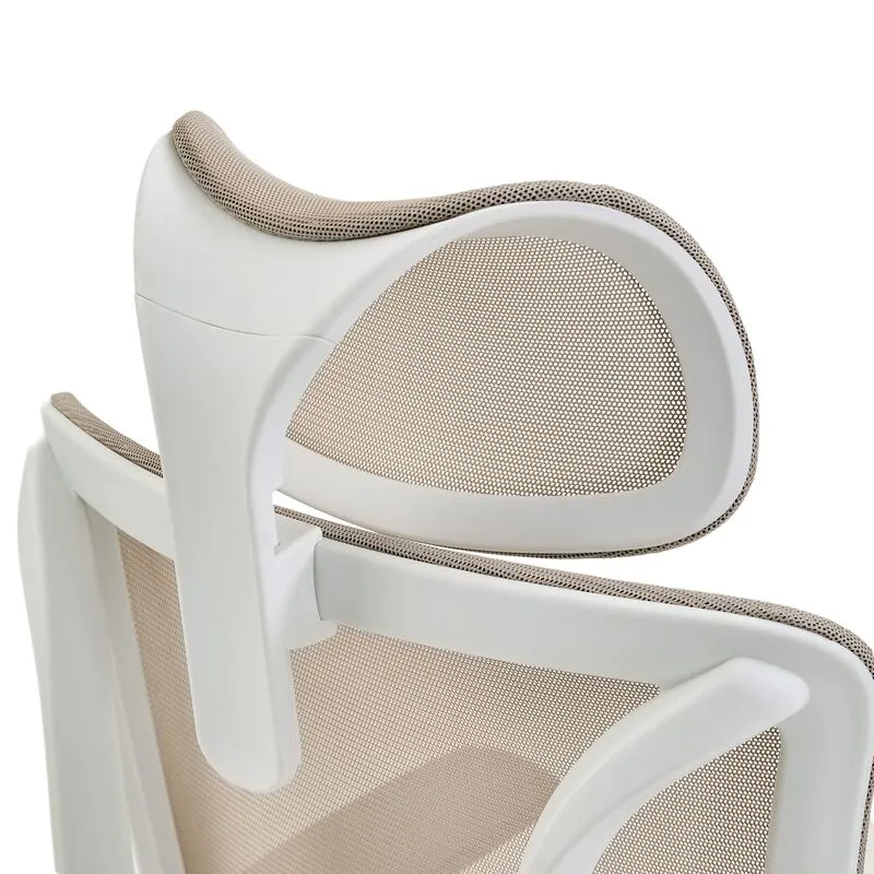 B-Ware MyBuero Bürostuhl Schreibtischstuhl ERGOMY W Netzstoff Stoff Armlehnen Beige