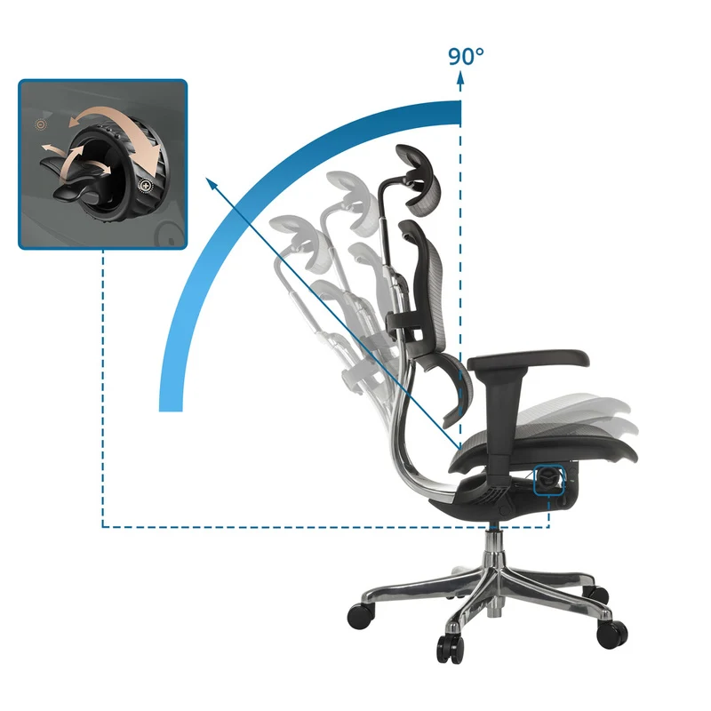 B-Ware hjh OFFICE ERGOHUMAN ULTRA GEN2 Chefsessel Netzstoff schwarz 120 kg 4D Armlehnen