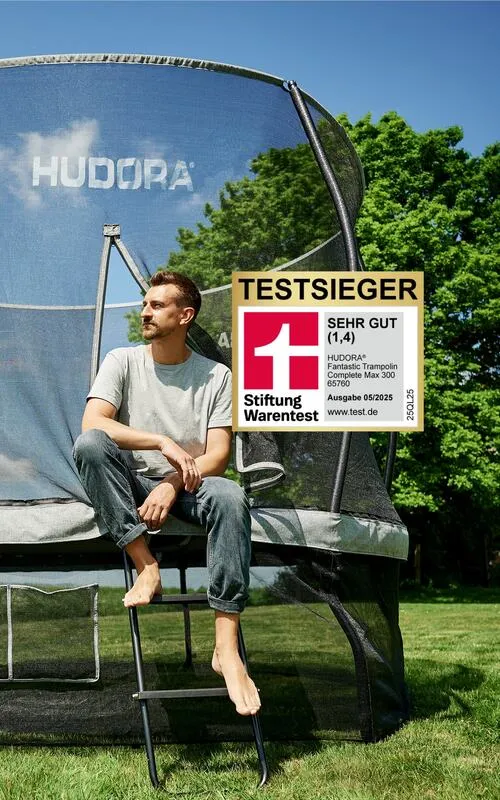 B-Ware HUDORA Fabian Pro Turnreck für Outdoor, verstellbar, max. 100 kg, grau