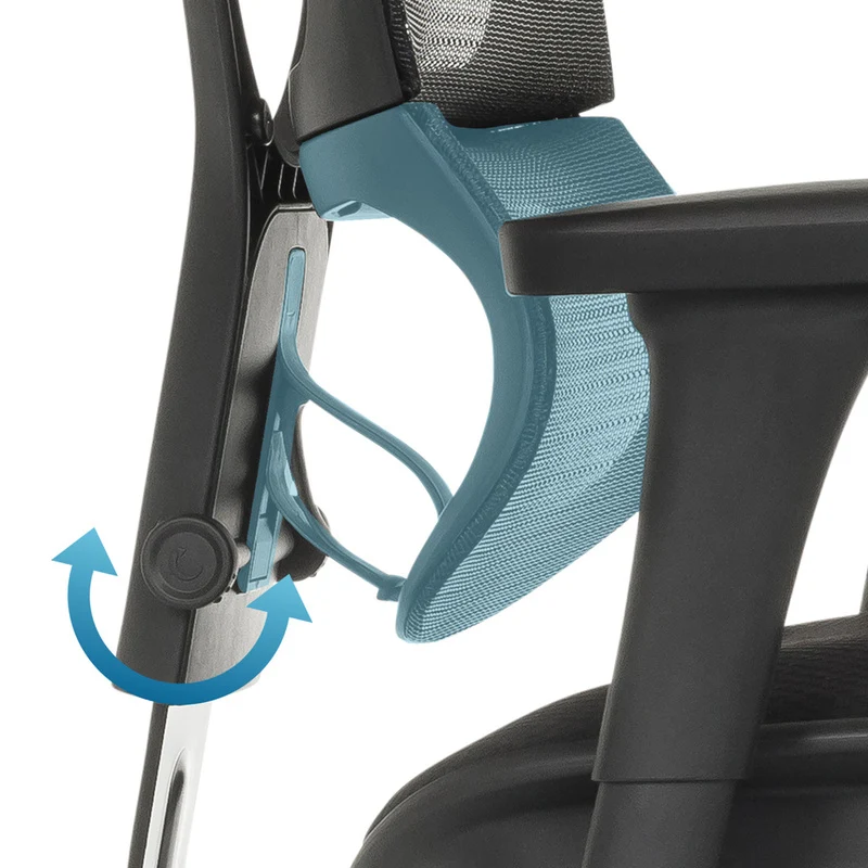 B-Ware hjh OFFICE Chefsessel ERGOHUMAN SLIM ECO F Gen2 schwarz Netzstoff höhenverste...