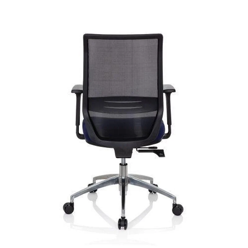B-Ware hjh OFFICE Profondo Bürostuhl Schwarz Blau Stoff Netzstoff Möbel Stuhl Drehstuhl