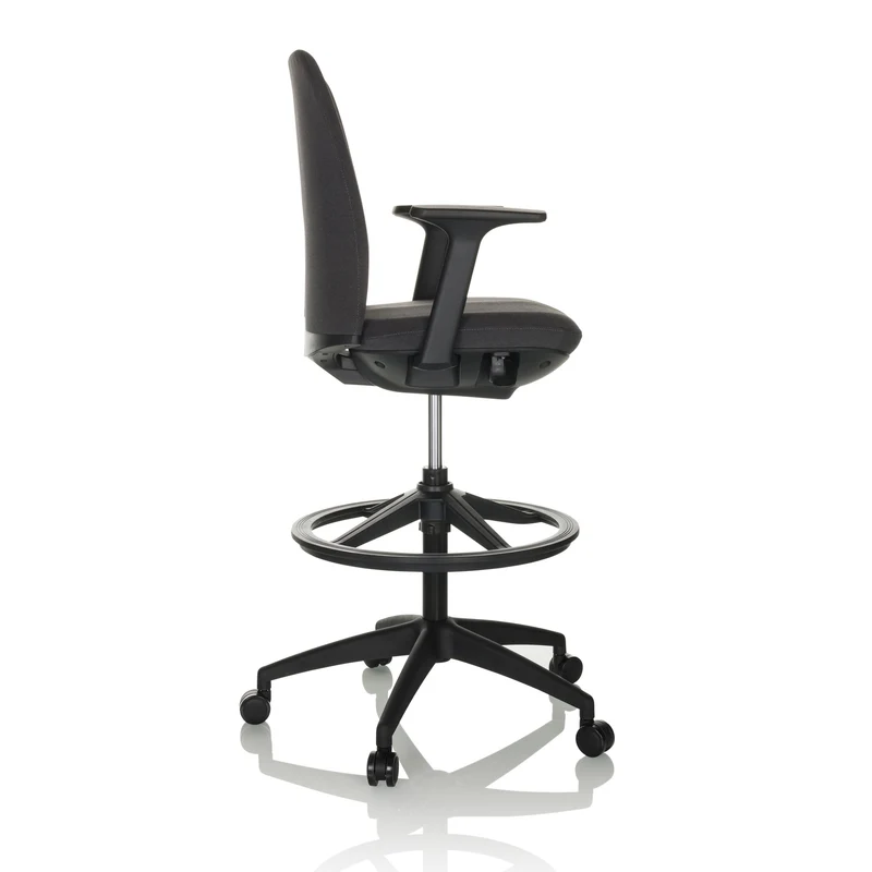 B-Ware hjh OFFICE Arbeitsstuhl Counterstuhl Drehstuhl NESTORA WORK Stoff schwarz787