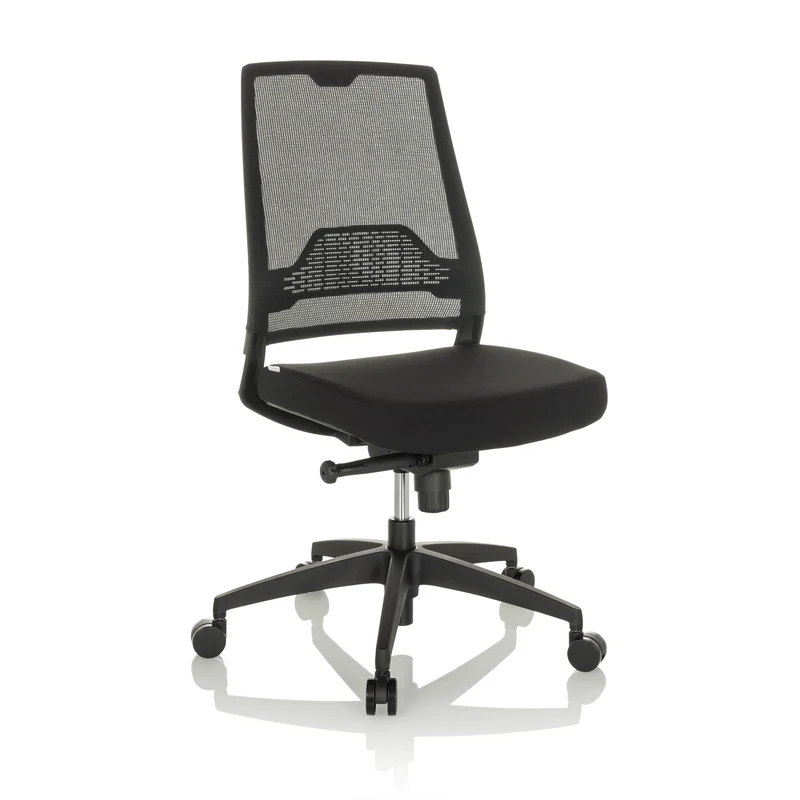 B-Ware hjh OFFICE Bürostuhl Chefsessel Drehstuhl Netzstoff Lendenstütze schwarz