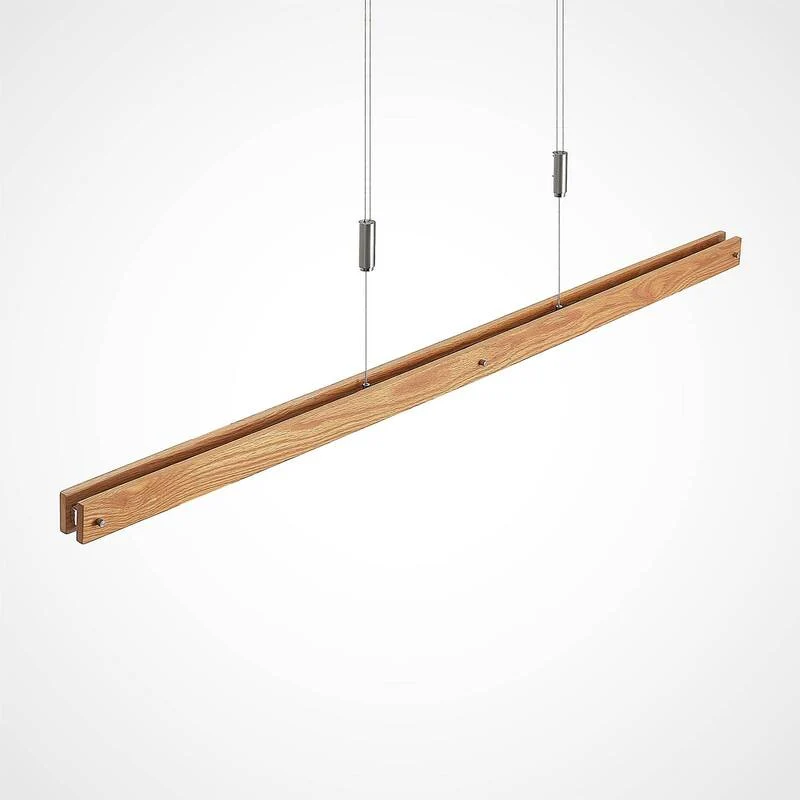 B-Ware Lindby Pendelleuchte Hängeleuchte Led Holz Nickel Matt Warmweiß Dimmbar Eiche112