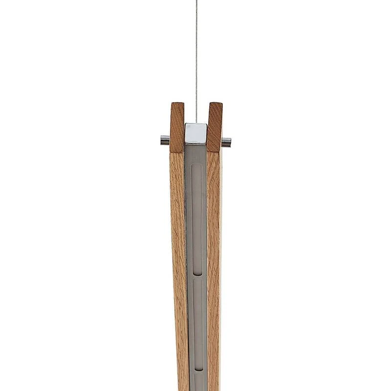 B-Ware Lindby Pendelleuchte Hängeleuchte Led Holz Nickel Matt Warmweiß Dimmbar Eiche112