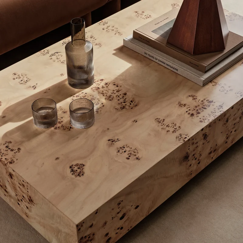 B-Ware Ferm Living Kaffeetisch Beistelltisch Coffee Table Wohnzimmer natur 117x70 cm