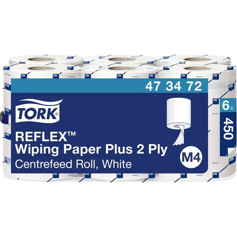 B-Ware TORK 473472 Reflex Reinigungstücher Papiertücher Putztücher 2 lagig