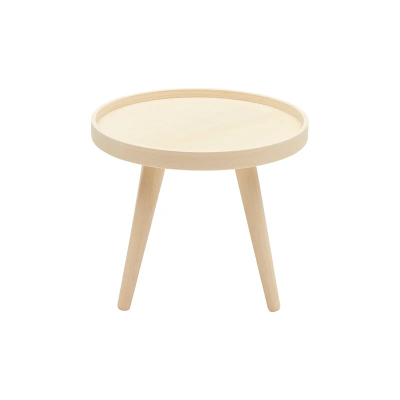 B-Ware Softline Alma Beistelltisch Tisch Kaffeetisch Esche lackiert small Ø 46 cm