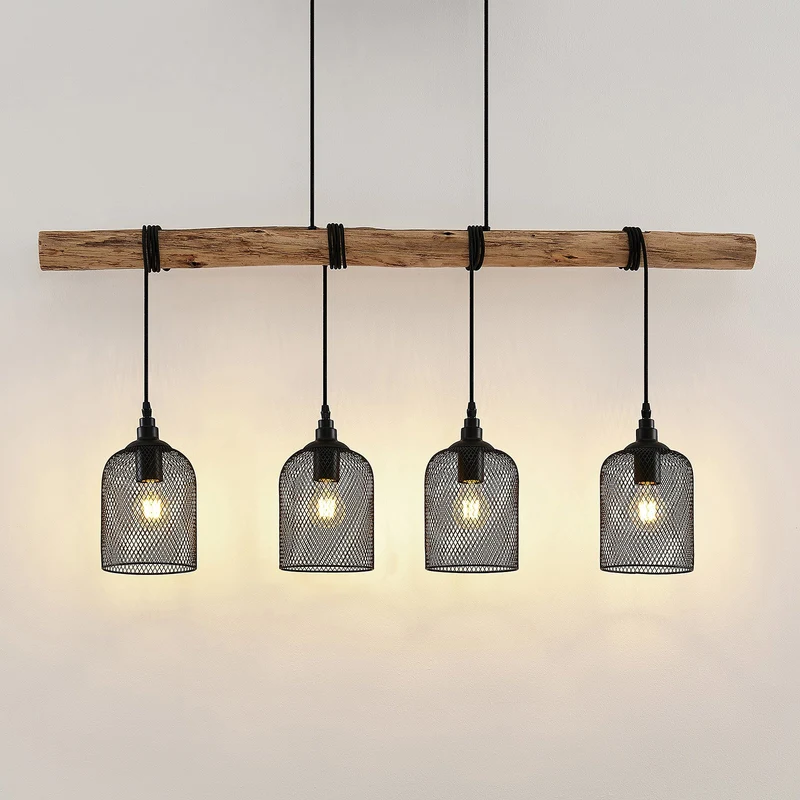 B-Ware Lindby Elrond Hängeleuchte Deckenlampe Pendelleuchte Lampe Leuchte E27 4 Flam984