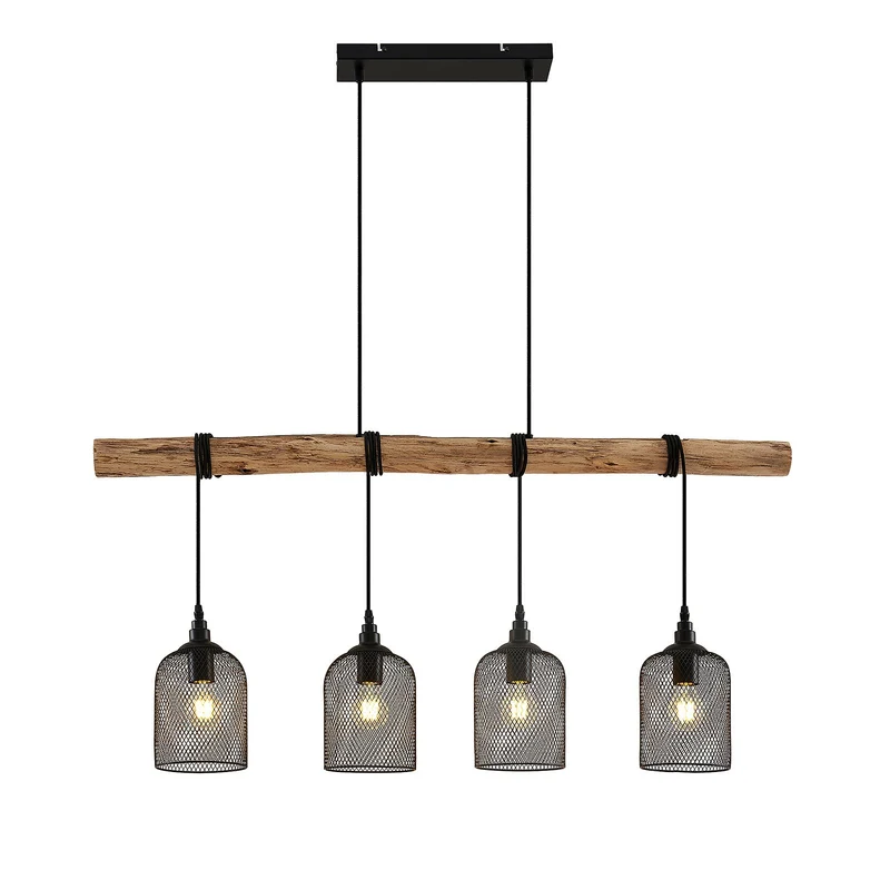 B-Ware Lindby Elrond Hängeleuchte Deckenlampe Pendelleuchte Lampe Leuchte E27 4 Flam984