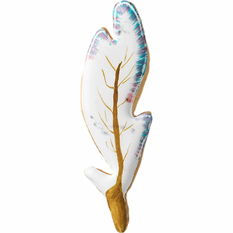 Birkmann Ausstechform Feder, Ausstecher, Plätzchenform, Keks, Plätzchen, Weißblech, 8 cm, 123366